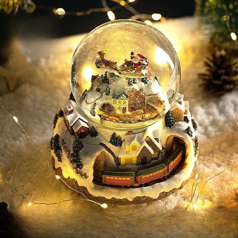 高級 スノードーム クリスマス 日本代理店 JARLL GG-HX0303 オルゴール